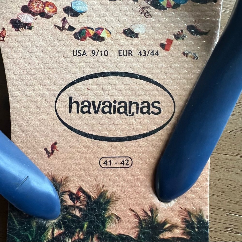 Havaianas Men’s Beach Design Sandals Sz 9/10 GUC - Picture 6 of 9